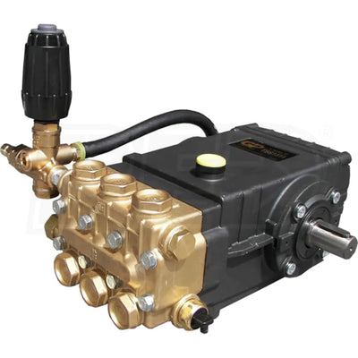 Pressure Washer Pump, Triplex, 4.0 GPM@3500 PSI, 1450 RPM, 24mm Solid Shaft