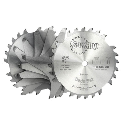 SawStop BTS-DS8-2402 Premium 8" Dado Blade Set