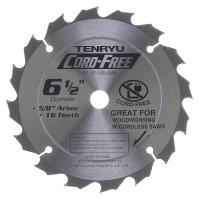 Tenryu CF-16516W 6-1/2" Cord-Free Saw Blade