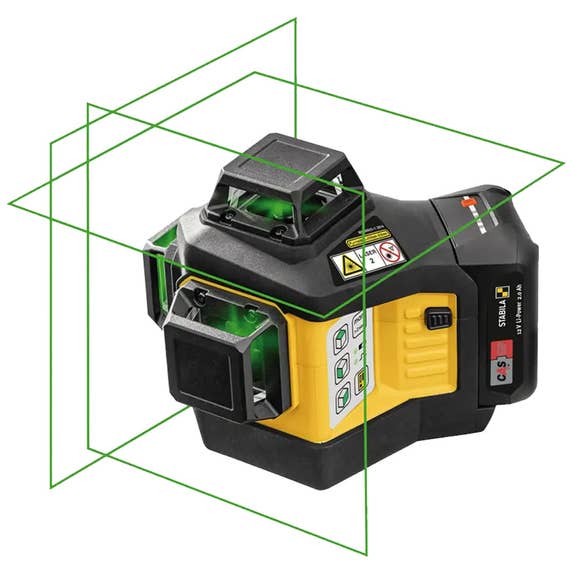 Stabila 03420 LAX 600G 3 Plane / 360 Degree Green Beam Laser Kit