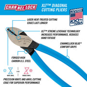 Channellock 338 8" XLT Diagonal Cutting Pliers