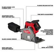 Milwaukee 2831-21 M18 FUEL 6-1/2" Plunge Track Saw Kit