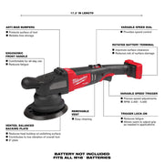 Milwaukee 2685-20 M18 FUEL 21mm Random Orbital Polisher (Tool Only)