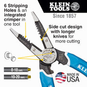 Klein K12035 Klein-Kurve Heavy-Duty Wire Stripper 8-20 AWG