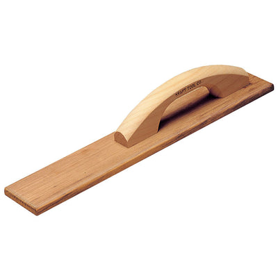 18" x 3-1/4" Square End Teakwood Hand Float with Wood Handle