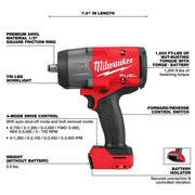 Milwaukee 2967-20 M18 Fuel 1/2" High Torque Impact Wrench (Tool Only)