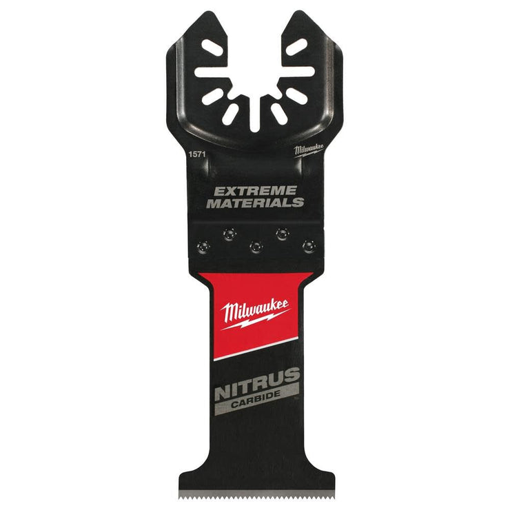 Milwaukee 49-25-1571 NITRUS CARBIDE Extreme Materials Universal Fit OPEN-LOK Multi-Tool Blade 1Pk