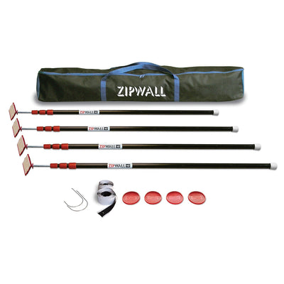 Zipwall ZP4 10' Pole 4-Pack